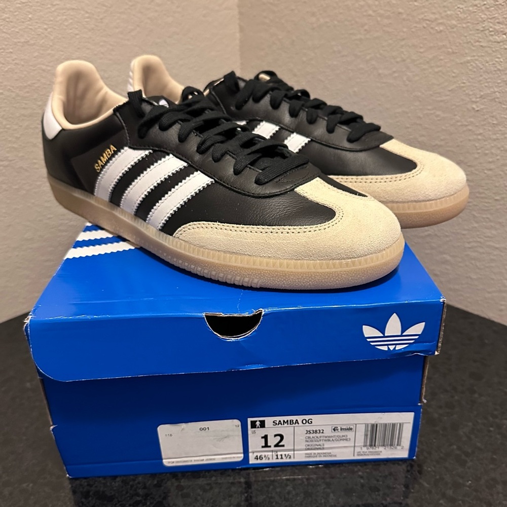 Adidas Samba OG Men's Shoes – JS3832 – Size 12 - Picture 5 of 7